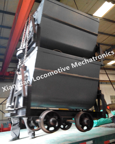 Bucket Tipping Mine Car